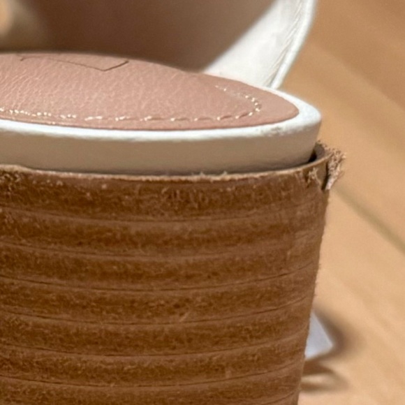 NWT Joie Off White Slip On, Block Heel Mule Size 8.5 - Picture 6 of 6